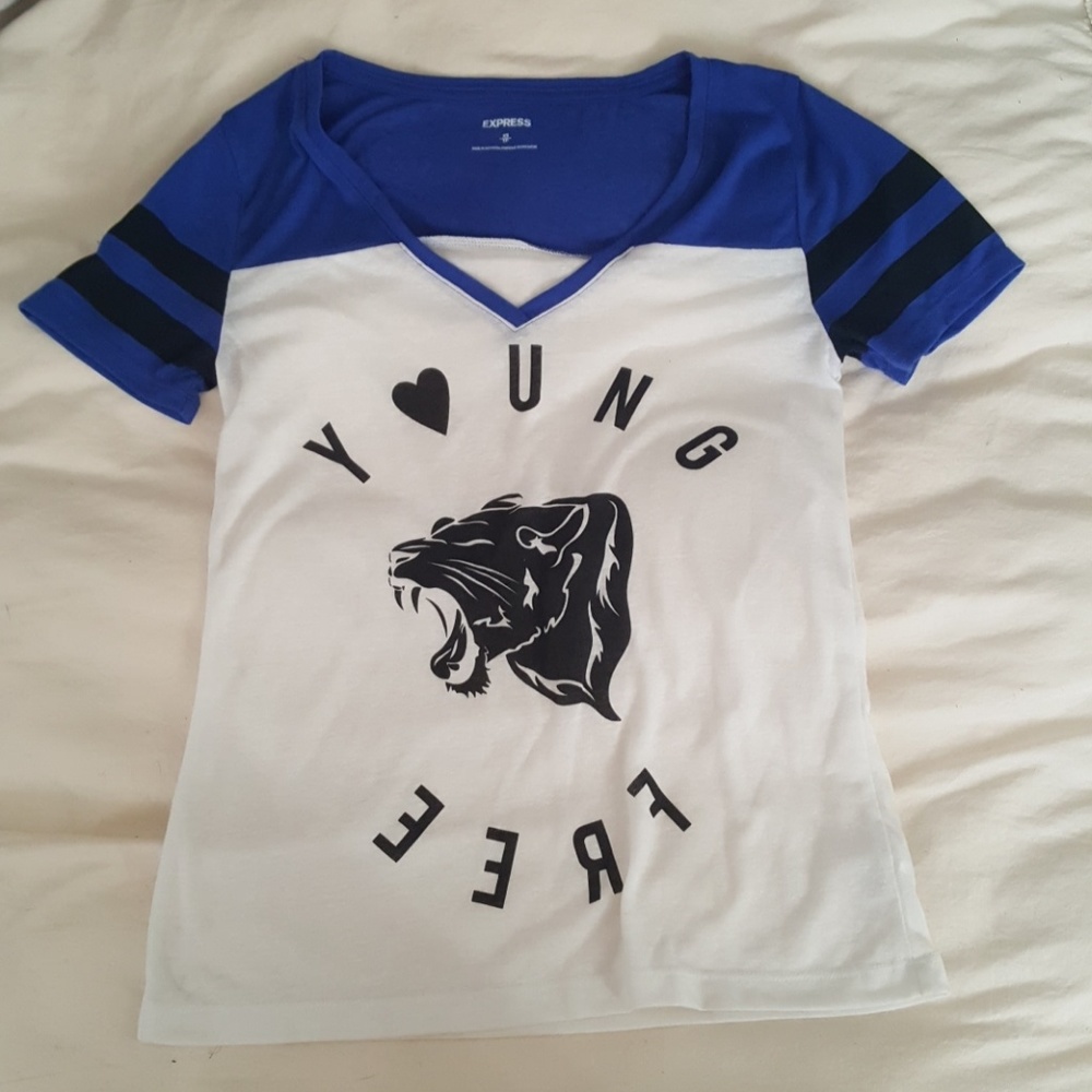Express XS Short sleeve baseball tee